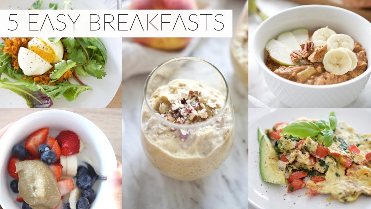 5 EASY BREAKFAST RECIPES | healthy paleo + dairy-free breakfast ideas 5 EASY BREAKFAST RECIPES | healthy paleo + dairy-free breakfast ideas