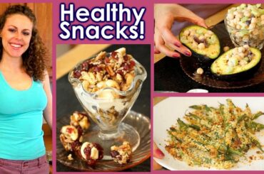 Healthy Snacks & Weight Loss Tips!! 5 Snack Recipes, High Protein, Nutrition, Vegetarian Food