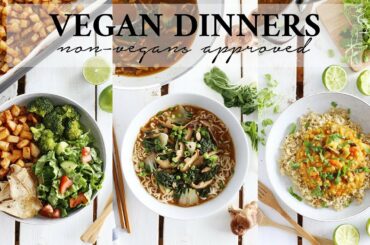 EASY + HEALTHY VEGAN DINNER IDEAS | Non-Vegan Husband Approved!