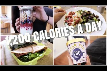 WHAT I EAT IN A DAY | 1200 calories
