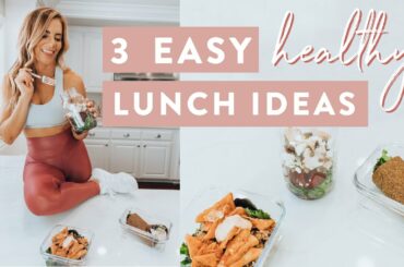 3 EASY HEALTHY Lunch Ideas for Work & School | Quick Meal Prep