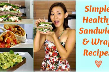Healthy Sandwich & Wrap Recipes (Packed Lunch for Work or School)