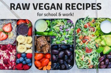 RAW VEGAN MEAL PREP RECIPES 🥑 healthy + easy ideas!