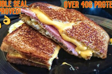 High Protein Bodybuilding Grilled Cheese Sandwich | Easy Low Carb Recipe