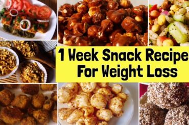 7 Healthy Snacks Recipes For Weight Loss | Easy & Simple Indian Vegetarian Snack Recipes | Hindi