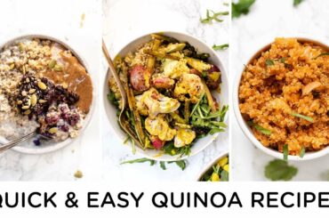 QUICK & HEALTHY QUINOA RECIPES ‣‣ beginner vegan recipes