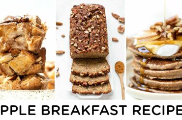 APPLE BREAKFAST RECIPES ‣‣ 3 easy & healthy breakfast ideas