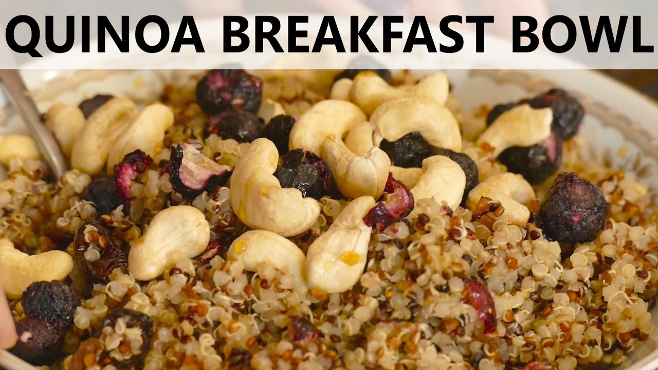 Quick & Easy Healthy Breakfast Recipe! Quinoa Breakfast Bowl, High Protein Snack Quick & Easy Healthy Breakfast Recipe! Quinoa Breakfast Bowl, High Protein Snack