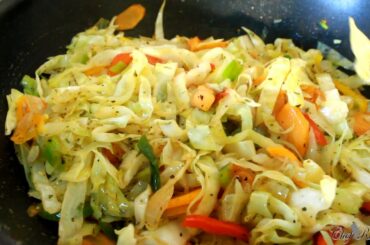 Healthy Vegetable Fry Up Cabbage For Sunday Dinner | Recipes By Chef Ricardo