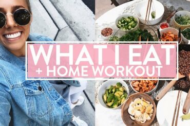 WHAT I EAT IN A DAY | At Home Workout | Healthy Dinner Party