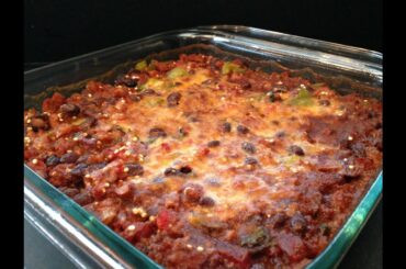 Healthy Taco Casserole Recipe - HASfit Healthy Mexican Recipes - Healthy Dinner Recipe