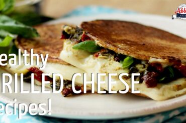 3 Healthy GRILLED CHEESE SANDWICH Recipes | Adult and Kid Approved with High Fiber LOW CARB Bread