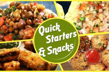 Quick and Healthy Snacks - BEST Starters and Snack Recipes - Easy To Make Recipes in Hindi