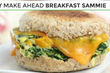 DIY Freezer Friendly Breakfast Sandwich | Easy Healthy Breakfast Ideas