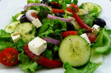 Easy Greek Salad recipe, super healthy and delicious, how to cook.
