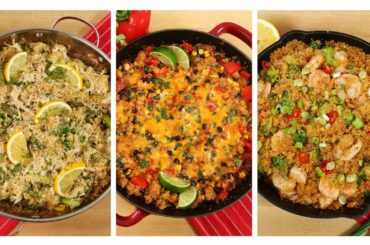 3 Healthy One Skillet Quinoa Recipes | Dinner Made Easy