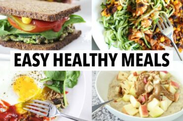 5 QUICK HEALTHY MEALS I EAT EVERY WEEK (Less Than 10 Min) | meal prep, weight loss + healthy ideas