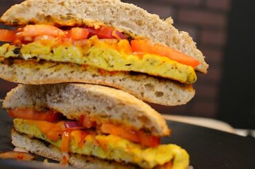 Easy egg sandwich - healthy breakfast sandwich recipe - breakfast sandwiches