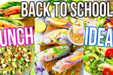 BACK TO SCHOOL LUNCH IDEAS!! Healthy + Easy!!