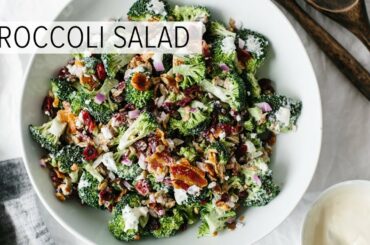 BROCCOLI SALAD | the perfect party salad recipe