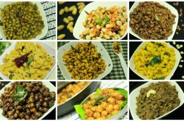 9 Healthy protein rich snacks - Sundal recipes - Snacks recipes - Nine different sundal recipes