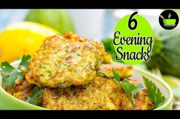 6 Quick & Healthy Evening Snacks | Snacks Recipes | Light Evening Snacks | Snacks Recipe Indian