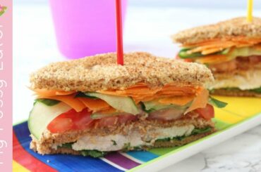 Healthy Club Sandwich for Kids | Lunchbox Recipe