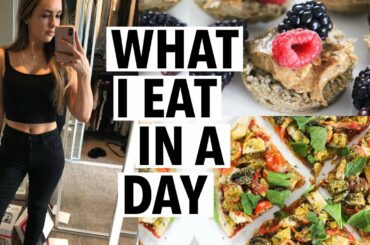 WHAT I EAT IN A DAY - weight loss pizza, muffins recipes + more easy healthy ideas