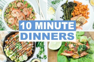 EASY 10 Minute Dinner Recipes | Healthy Dinner Ideas | Keto and Paleo Recipes