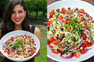 BEST Greek Salad Recipe | FullyRaw Vegan