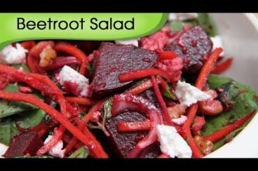 Beetroot Salad - Simple Healthy Homemade Vegetarian Salad Recipe By Ruchi Bharani