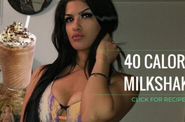 40 CALORIE CHOCOLATE MILKSHAKE QUICK & EASY RECIPE 😋🍫 WATCH VIDEO