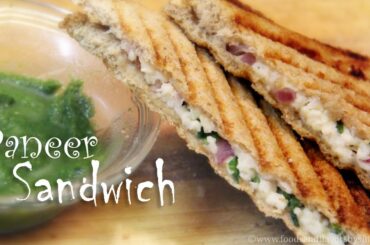 Paneer Sandwich Recipe | Easy Paneer Recipes - Healthy Indian Sandwich Recipes for Breakfast / Lunch