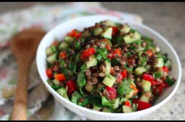 Healthy & Fresh Lentil Salad Recipe | GetFitWithLeyla