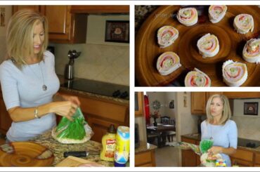 Healthy Lunch Idea - Pinwheel Wraps!  Easy and Delicious!