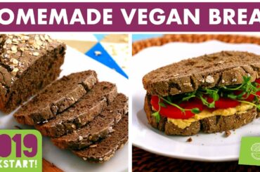 Vegan + Gluten Free Bread Recipe! NO Yeast! #kickstart2019