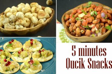 Quick Healthy Snacks - Under 5 Minutes