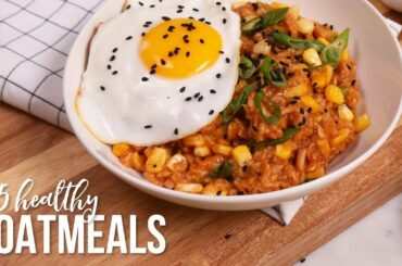 5 NEW Healthy Oatmeal Recipes!