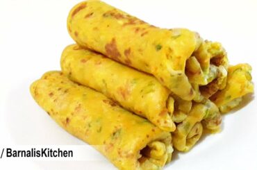 Atta ke healthy breakfast - Atta ke roll - Healthy Recipes -  barnaliskitchen