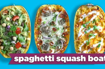 Spaghetti Squash Boats - Easy Meal Prep Healthy Dinner Recipes! - Mind Over Munch