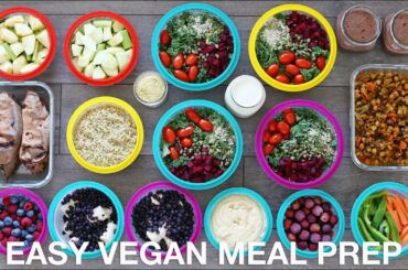 EASY VEGAN MEAL PREP | 12 Healthy Meals + Snacks