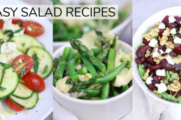 3 *NEW* EASY HEALTHY SALAD RECIPES | clean eating recipes