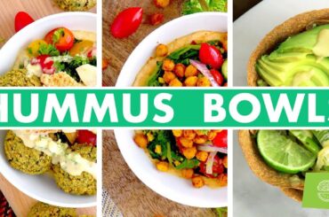 Vegan Hummus Buddha Bowls! Healthy Lunch Recipes - Mind Over Munch