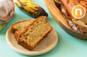 Healthy Banana Cake | Banana Bread (Less Sugar and Butter) [Nyonya Cooking]