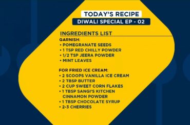 Healthy Fusion Diwali Recipes By Krishna | Wasabi Dahi Vada, Crispy Ice Cream, Malai Paneer Tikka