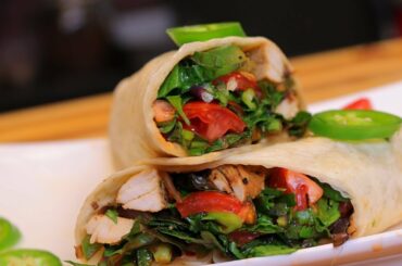 Healthy Chicken Wrap - healthy recipe - chicken wraps - sandwich wrap