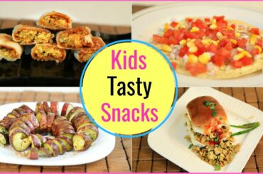 5 TASTY Snacks for KIDS during EXAMS Time - Quick & Healthy Lunch/Evening Recipes | CookWithNisha