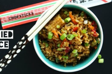 How To Make Healthy Low Calorie Fried Rice | Easy Low Fat Fried Rice Recipe