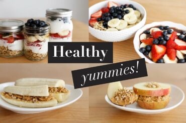 3 Simple Healthy Breakfast Snacks | Acai Bowl & Fruit Sandwiches | ANN LE