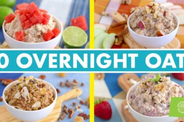 10 Creative Overnight Oats Flavors! Healthy Breakfast Recipes
